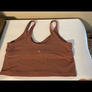 Align Spicy Chai Cropped Tank Size 12